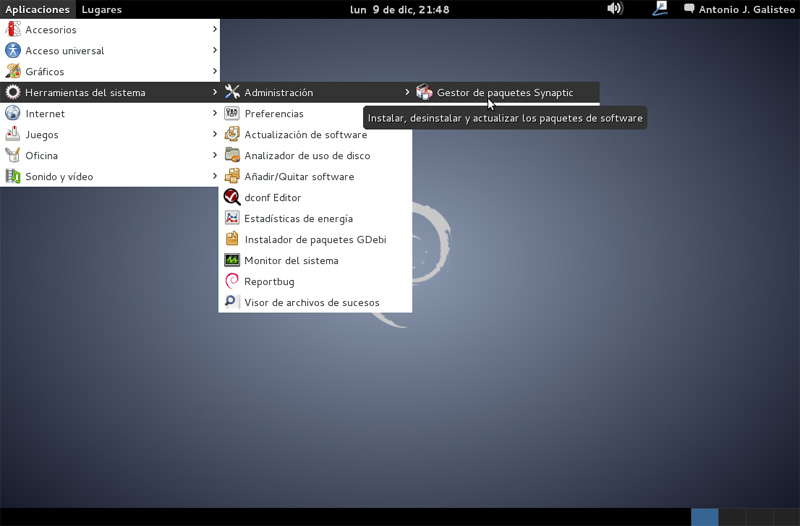 debian synaptic