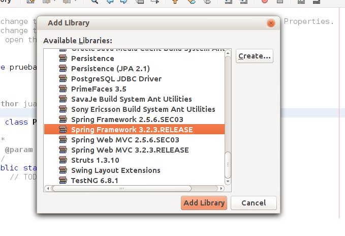 librerias Spring framework