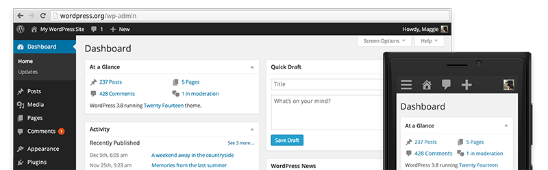 vista wordpress 3.8