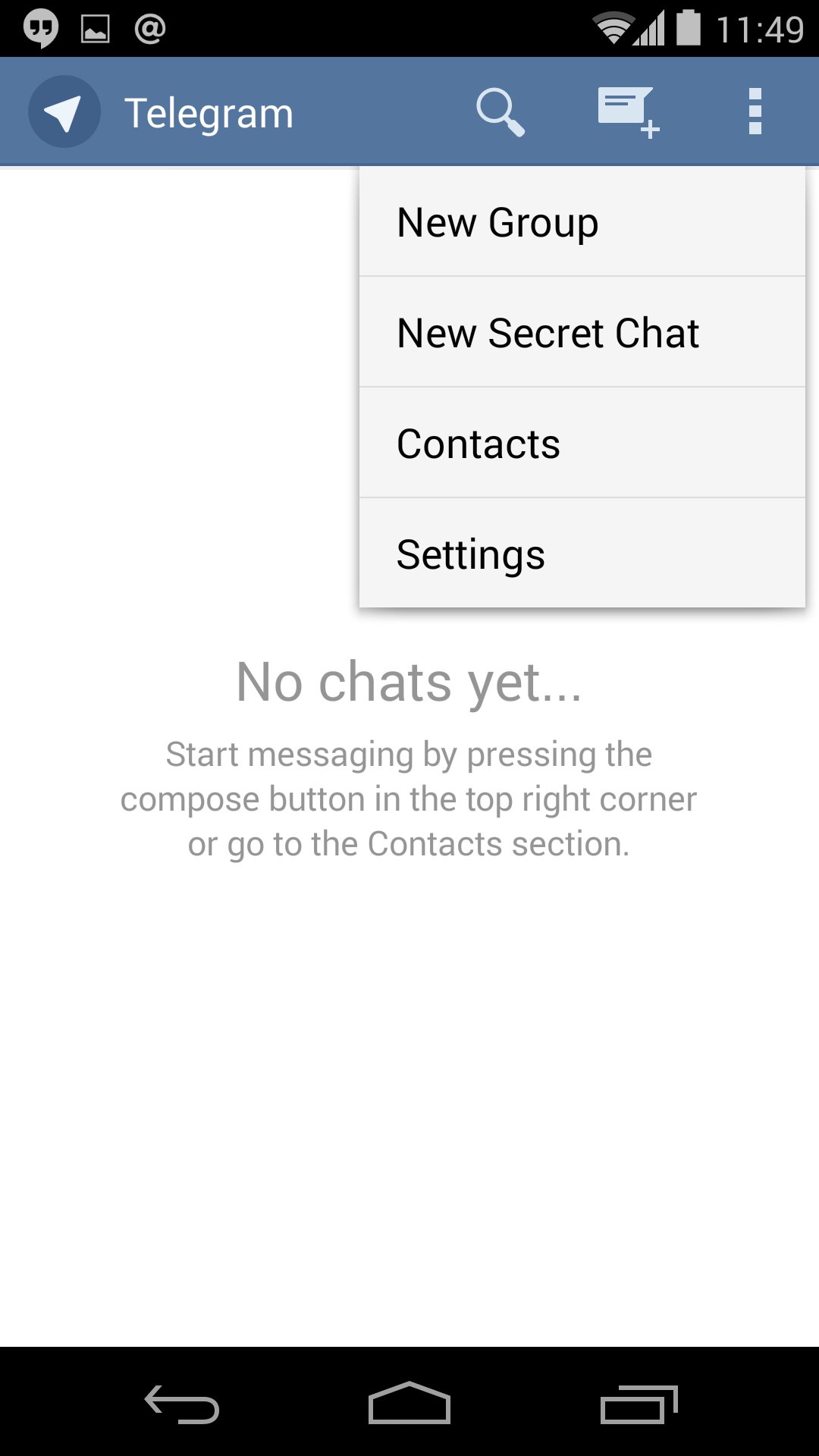 chat secreto telegram