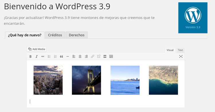 novedades wordpress 3.9