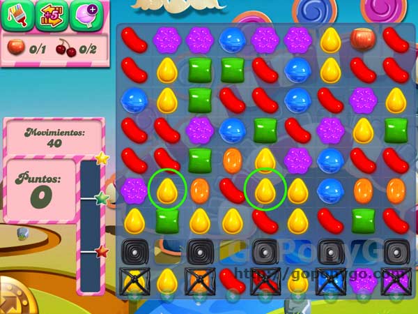 comienzo candy crush