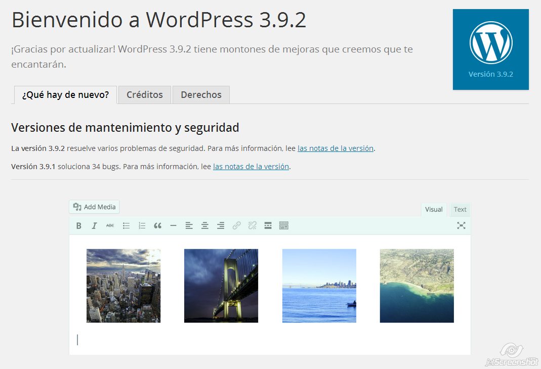 actualizacion wordpress 3.9.2