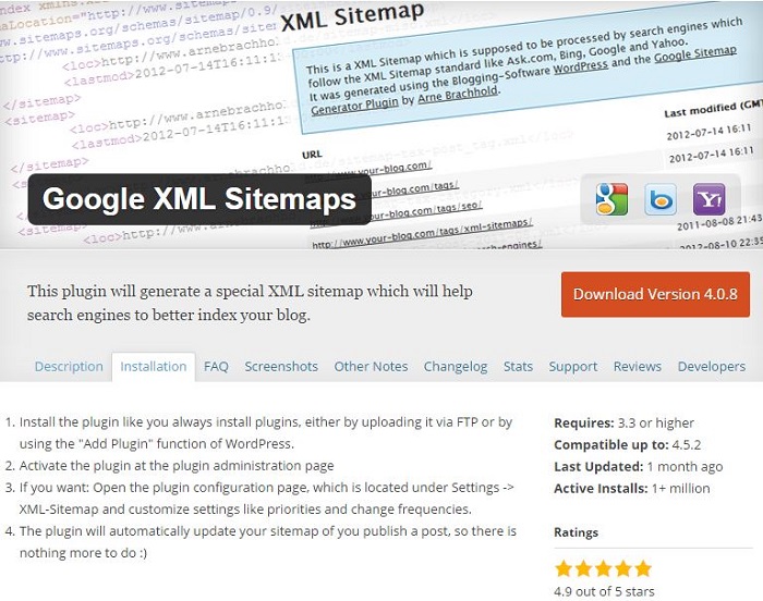 Google XML Sitemaps Plugin for WordPress