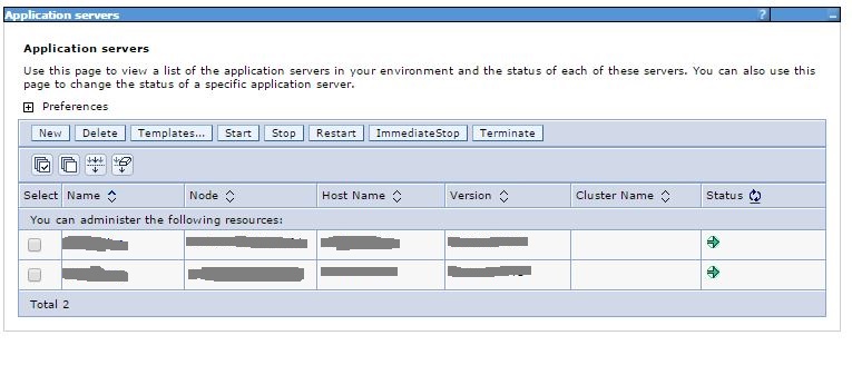 WebSphere Application Servers