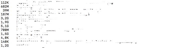 Ver tamaño de archivos en linux en megas