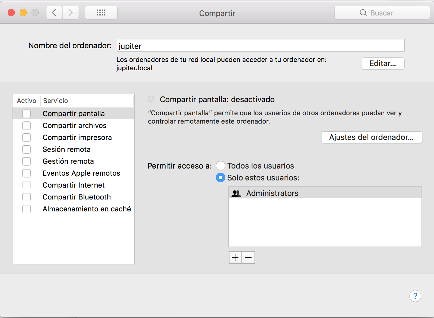 cambiar nombre en macos