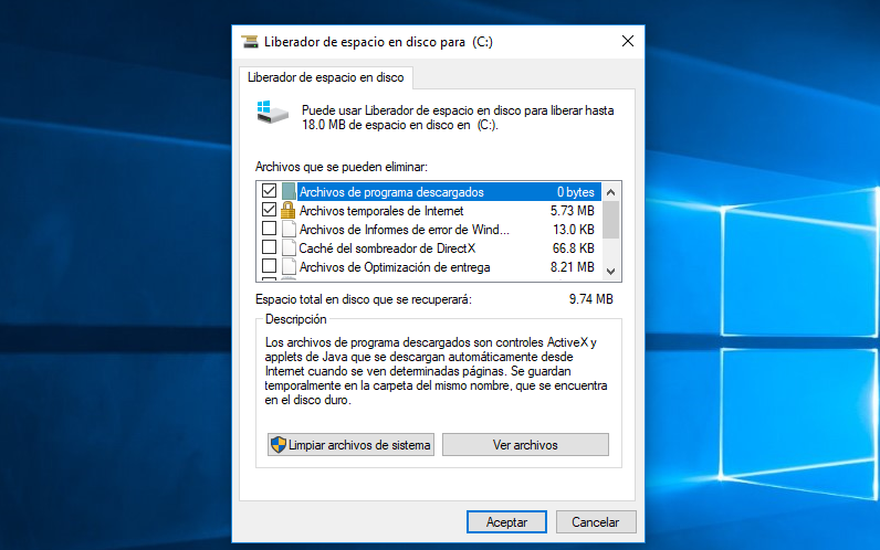 Liberar espacio Windows.old