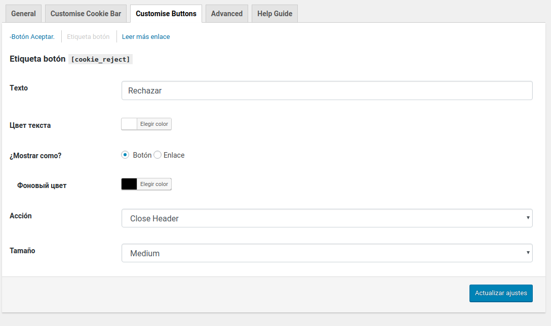 Cookie Law Info. Un plugin para la ley de protección de datos
