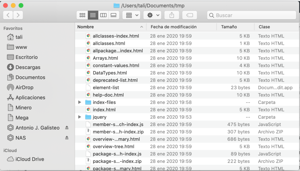 activar la barra de direcciones en Finder