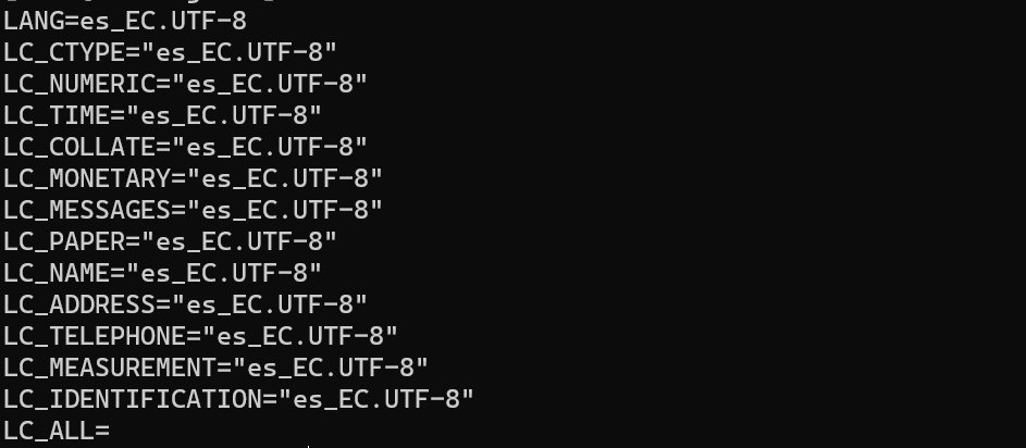 Ver locales en Centos