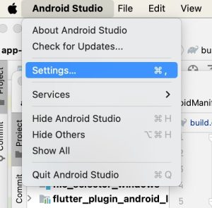opciones android studio